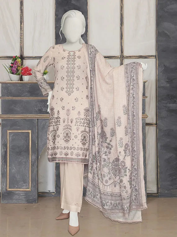 PASBAAN by ABC Embroidered Printed Peach Collection 2025 (D-1233)