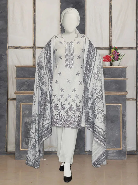 PASBAAN by ABC Embroidered Printed Peach Collection 2025 (D-1234)