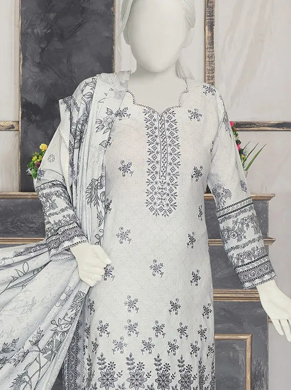 PASBAAN by ABC Embroidered Printed Peach Collection 2025 (D-1234)