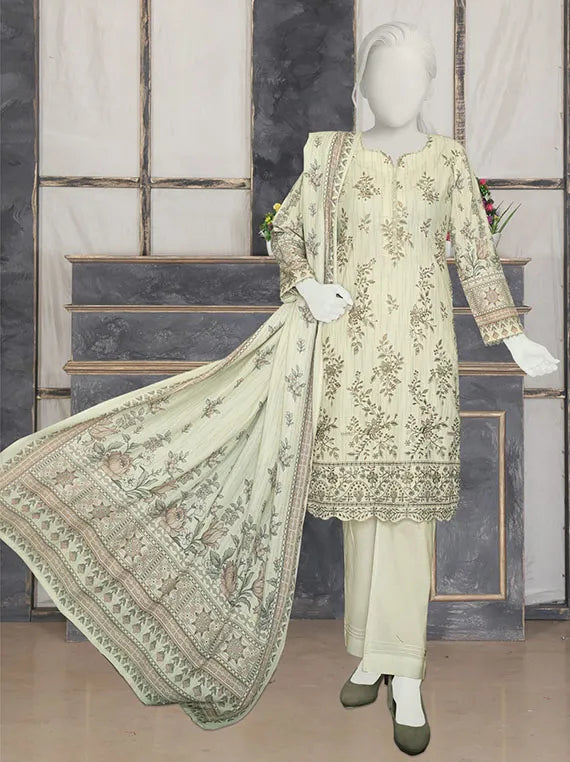 PASBAAN by ABC Embroidered Printed Peach Collection 2025 (D-1235)