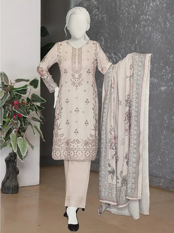 PASBAAN by ABC Embroidered Printed Peach Collection 2025 (D-1236)