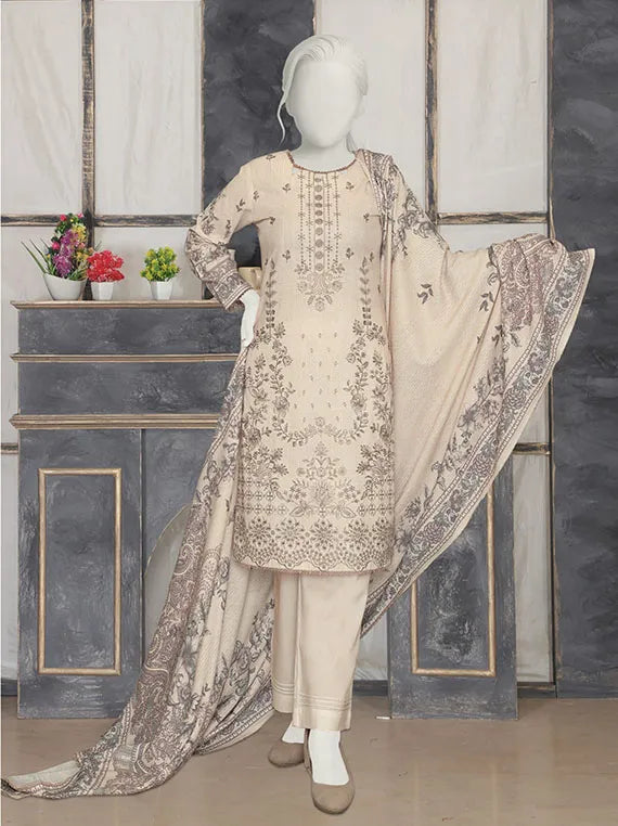 PASBAAN by ABC Embroidered Printed Peach Collection 2025 (D-1238)