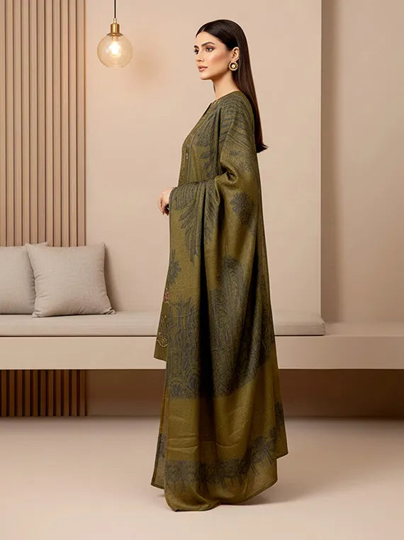 PAYAL Embroidered Zari Leather Peach Collection 2025 by Chawla Fabrics (D-04)