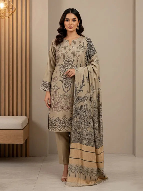 PAYAL Embroidered Zari Leather Peach Collection 2025 by Chawla Fabrics (D-06)