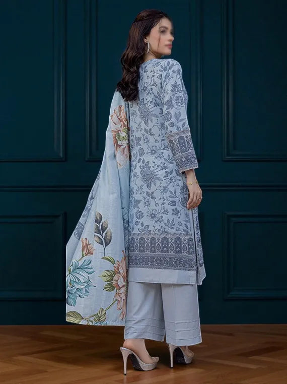 PETALS by Fantak Embroidered Karandi Collection 2025 (D-08)