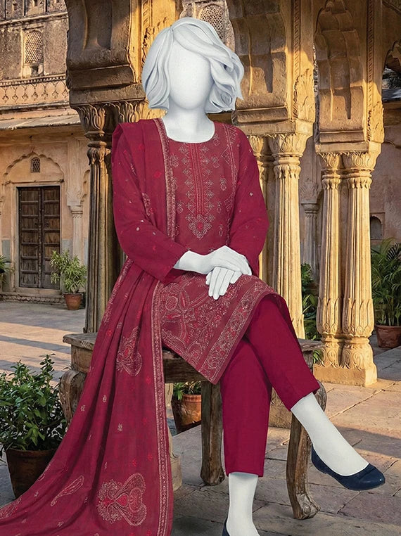 POSHAK by ABC Embroidered Lawn Collection 2026 (D-01)