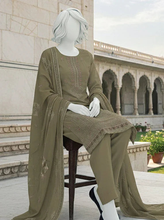 POSHAK by ABC Embroidered Lawn Collection 2026 (D-02)