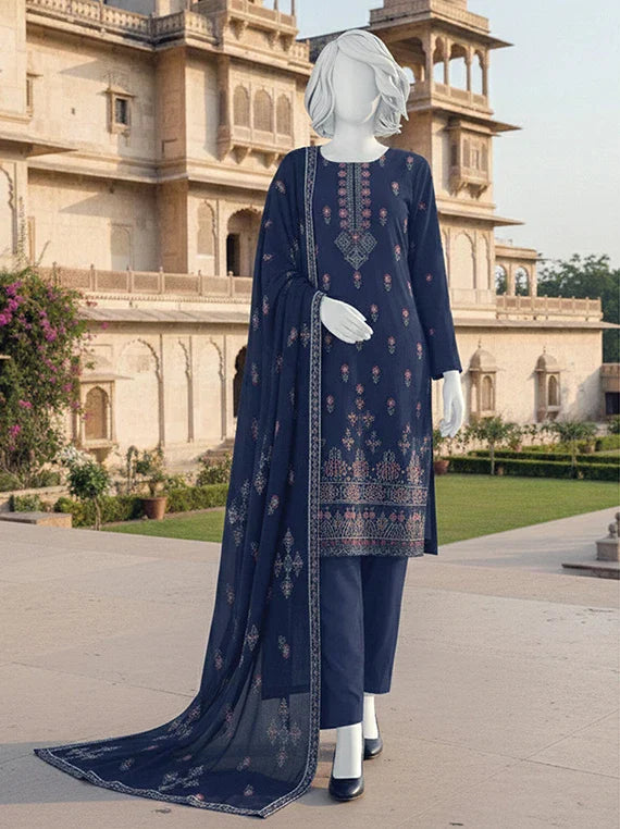 POSHAK by ABC Embroidered Lawn Collection 2026 (D-12)