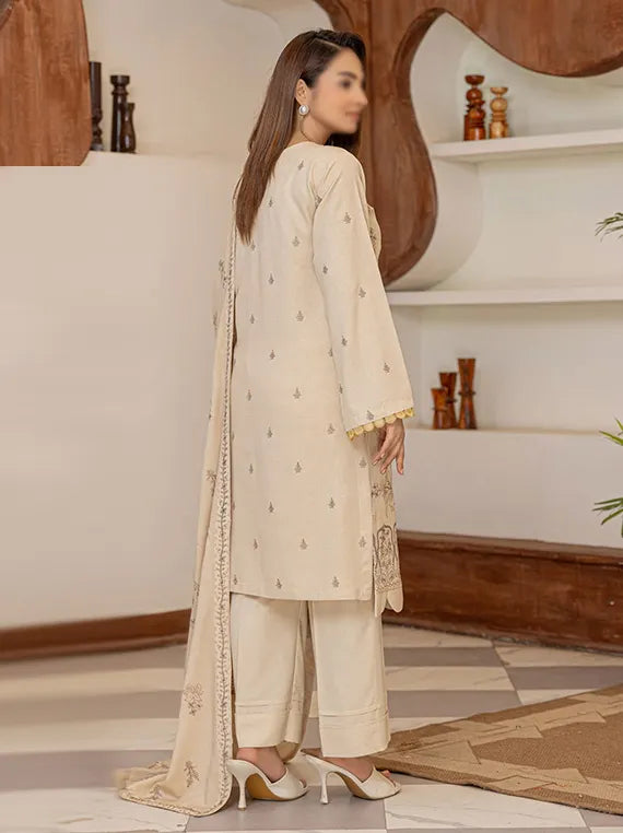 POSHAQ by Fantak Embroidered Karandi Collection 2025 (D-05)