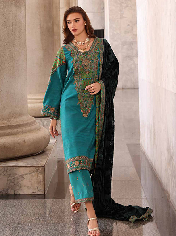 POSHIMA Embroidered Peach Leather Collection 2025 by Charizma (PSW5-17)