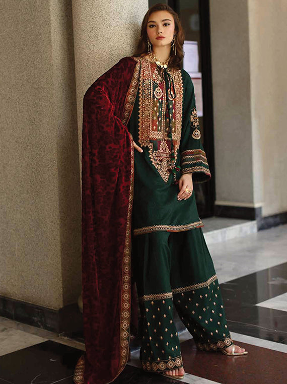 POSHIMA Embroidered Peach Leather Collection 2025 by Charizma (PSW5-21)