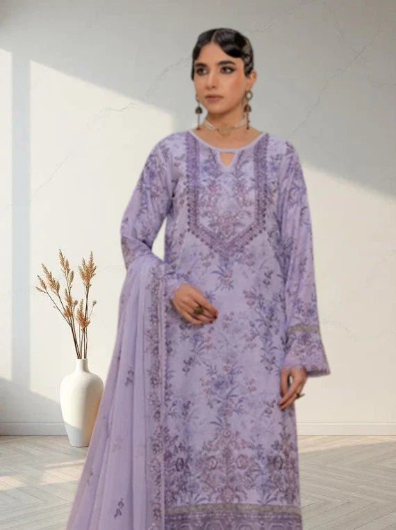 Pankh Bahar by Smile Dobby Lawn Collection 2026 (D-01)