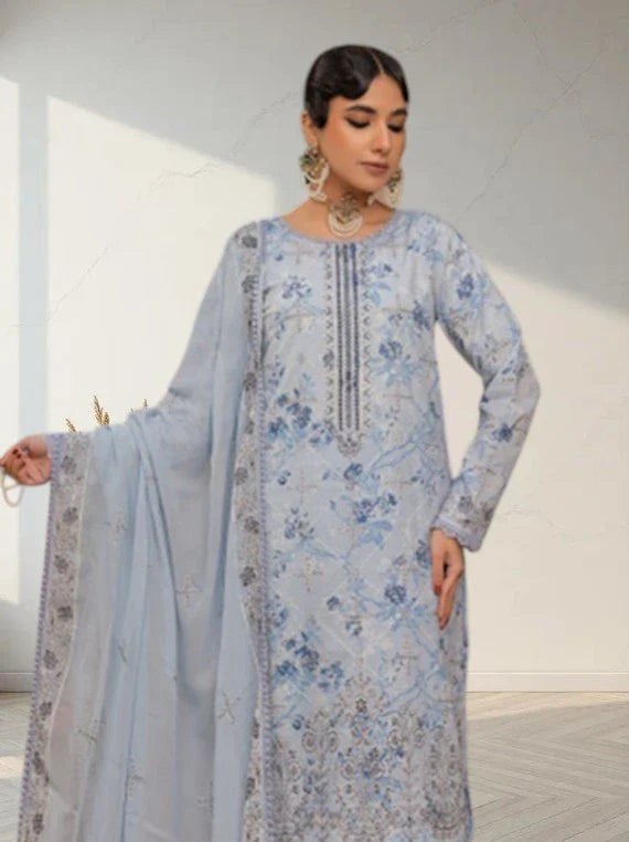 Pankh Bahar by Smile Dobby Lawn Collection 2026 (D-04)