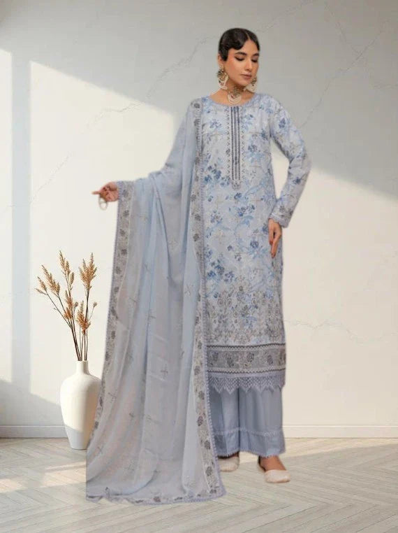 Pankh Bahar by Smile Dobby Lawn Collection 2026 (D-04)