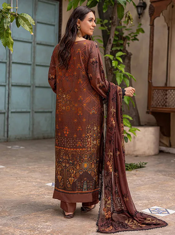 Pankh Printed Embroidered Viscose Collection 2025 by Azam Arts (D-06)