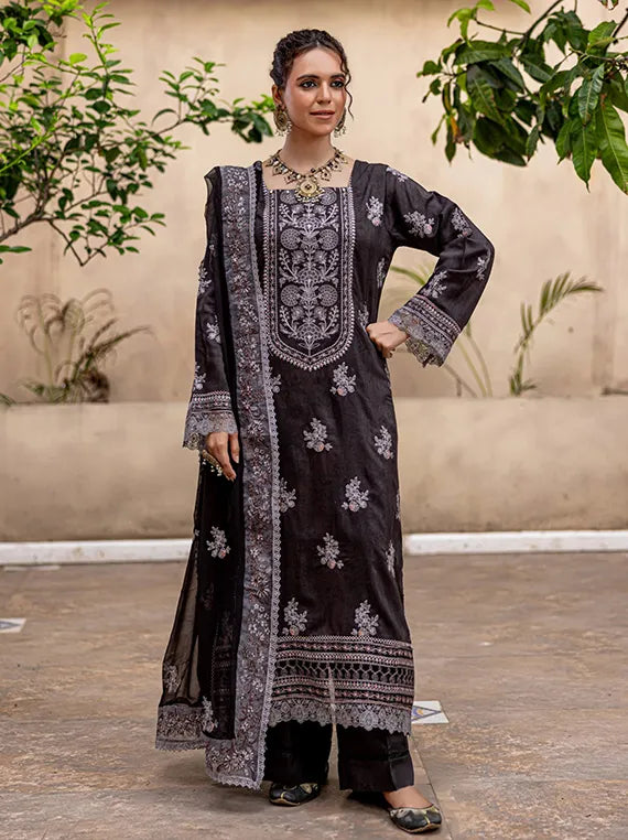 Pankh Printed Embroidered Viscose Collection 2025 by Azam Arts (D-07)