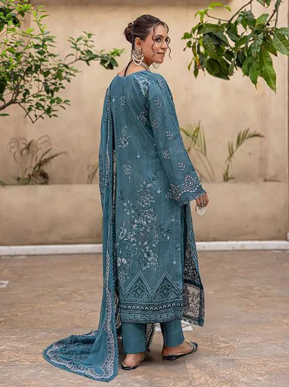 Pankh Printed Embroidered Viscose Collection 2025 by Azam Arts (D-08)