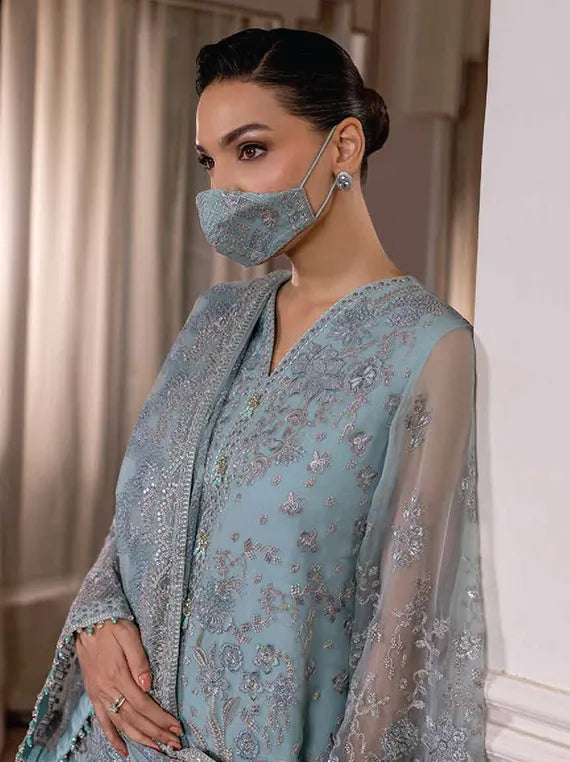 Parisa Safeera by Flossie Luxury Chiffon Unstitched Collection'26 (PA-01)