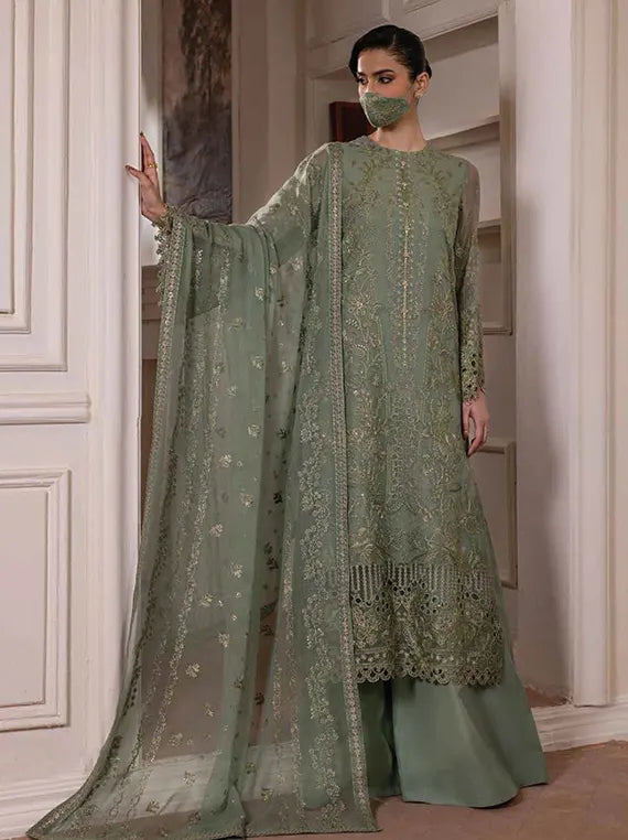 Parisa Safeera by Flossie Luxury Chiffon Unstitched Collection'26 (PA-03)