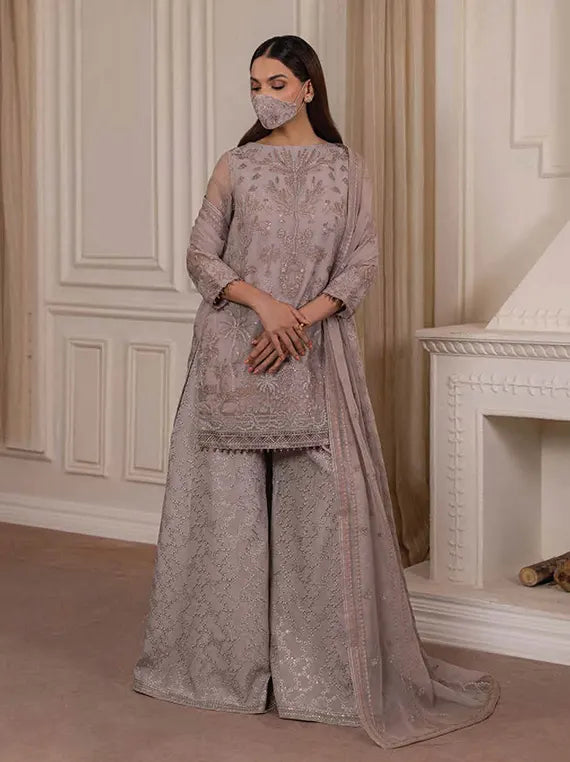 Parisa Safeera by Flossie Luxury Chiffon Unstitched Collection'26 (PA-10)