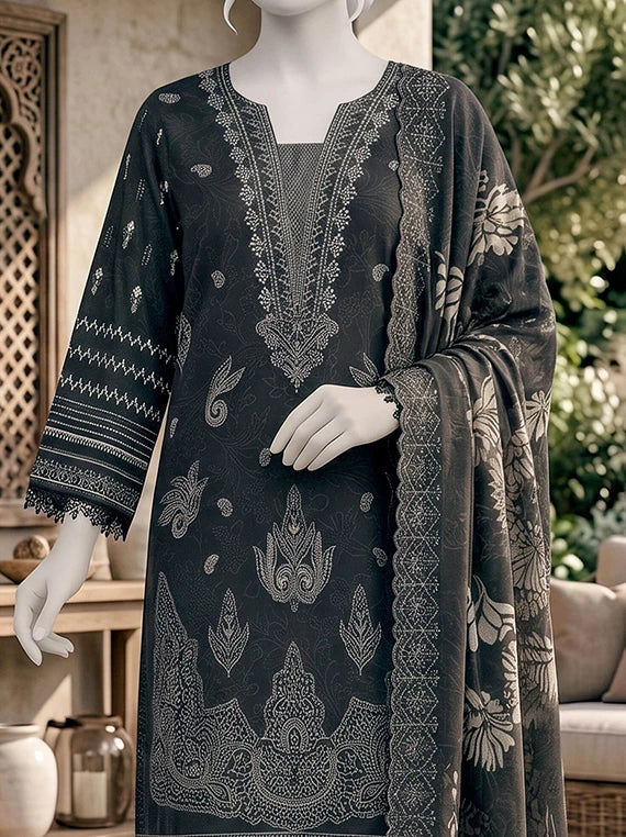 Pasand by ABC Winter Embroidered Unstitched Collection'26 (D-01)