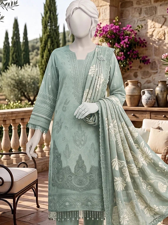 Pasand by ABC Winter Embroidered Unstitched Collection'26 (D-02)