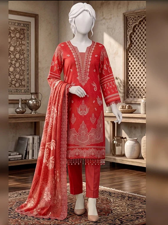 Pasand by ABC Winter Embroidered Unstitched Collection'26 (D-05)