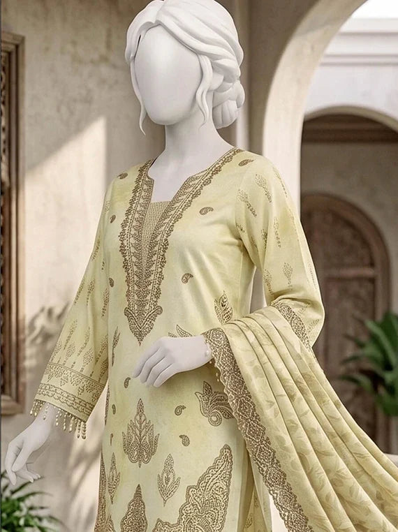 Pasand by ABC Winter Embroidered Unstitched Collection'26 (D-06)