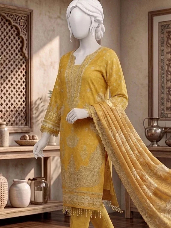 Pasand by ABC Winter Embroidered Unstitched Collection'26 (D-08)