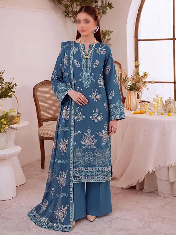 Plum Embroidered Viscous  By Fantak Collection 2026 Vol-521 (D-01)