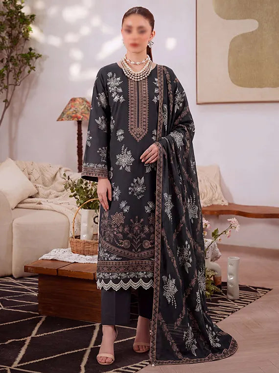 Plum Embroidered Viscous  By Fantak Collection 2026 Vol-521 (D-02)