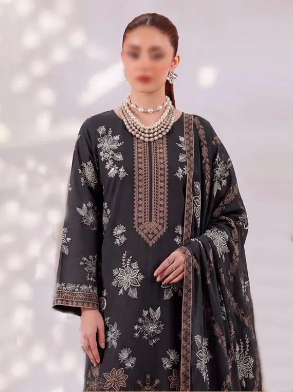 Plum Embroidered Viscous  By Fantak Collection 2026 Vol-521 (D-02)
