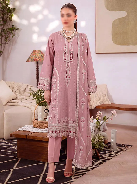 Plum Embroidered Viscous  By Fantak Collection 2026 Vol-521 (D-06)
