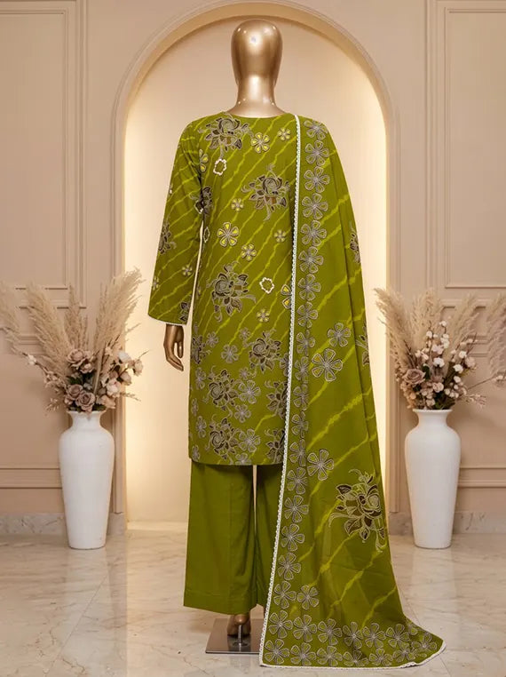 Posh by Fantak Printed Staple Slub Unstitched Collection'26 V-1004 (D-01)