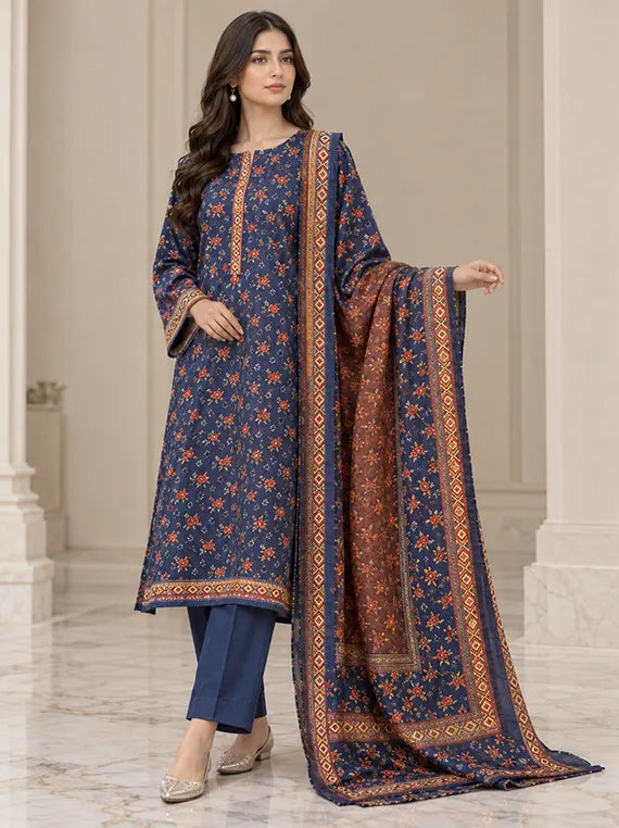 Premium 3pc Printed Khaddar Edit 26' Vol-RL09 (D-02)