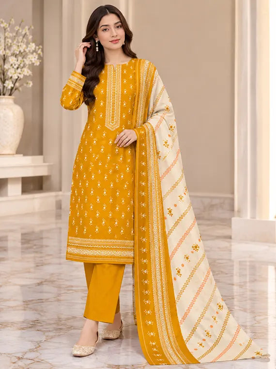 Premium 3pc Printed Khaddar Edit 26' Vol-RL09 (D-03)