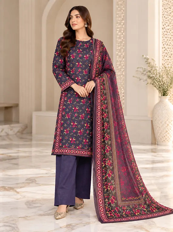Premium 3pc Printed Khaddar Edit 26' Vol-RL09 (D-08)