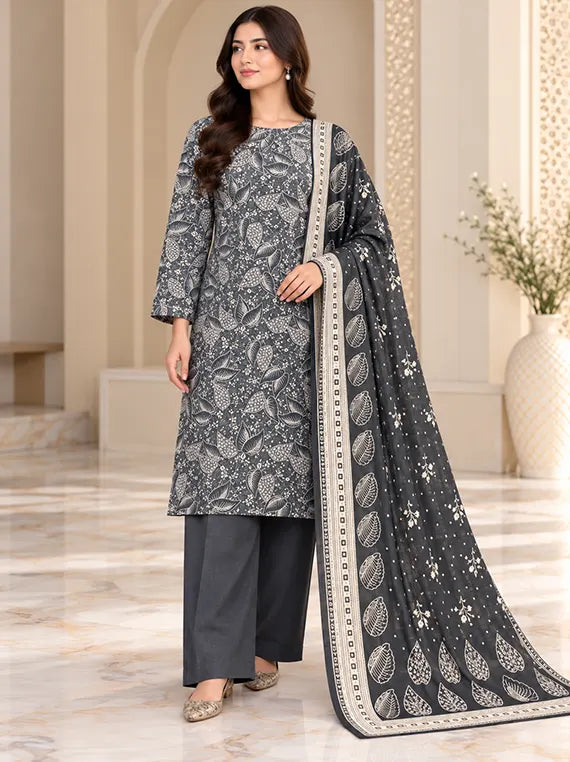 Premium 3pc Printed Khaddar Edit 26' Vol-RL09 (D-15)