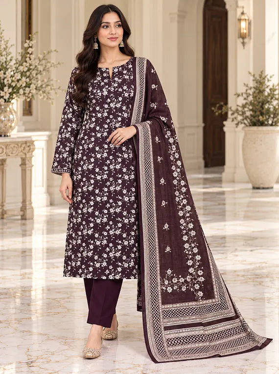 Premium 3pc Printed Khaddar Edit 26' Vol-RL09 (D-27)