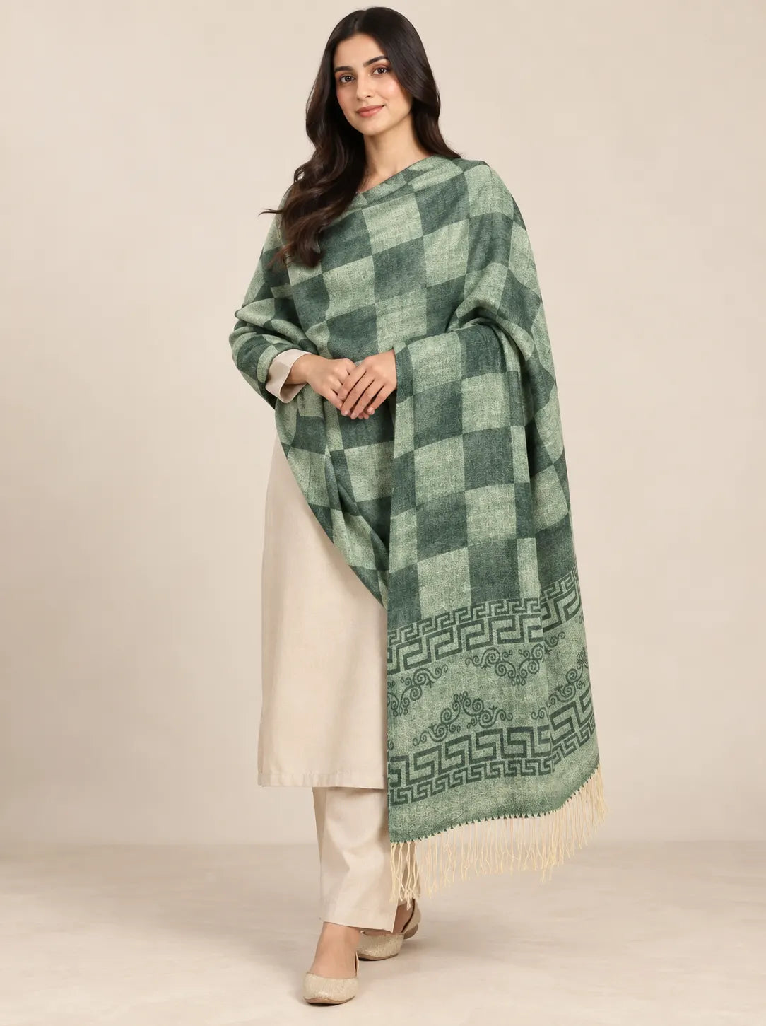 Premium Women's Wool Shawl Edit 2026 Vol-25SH29 (D-01)