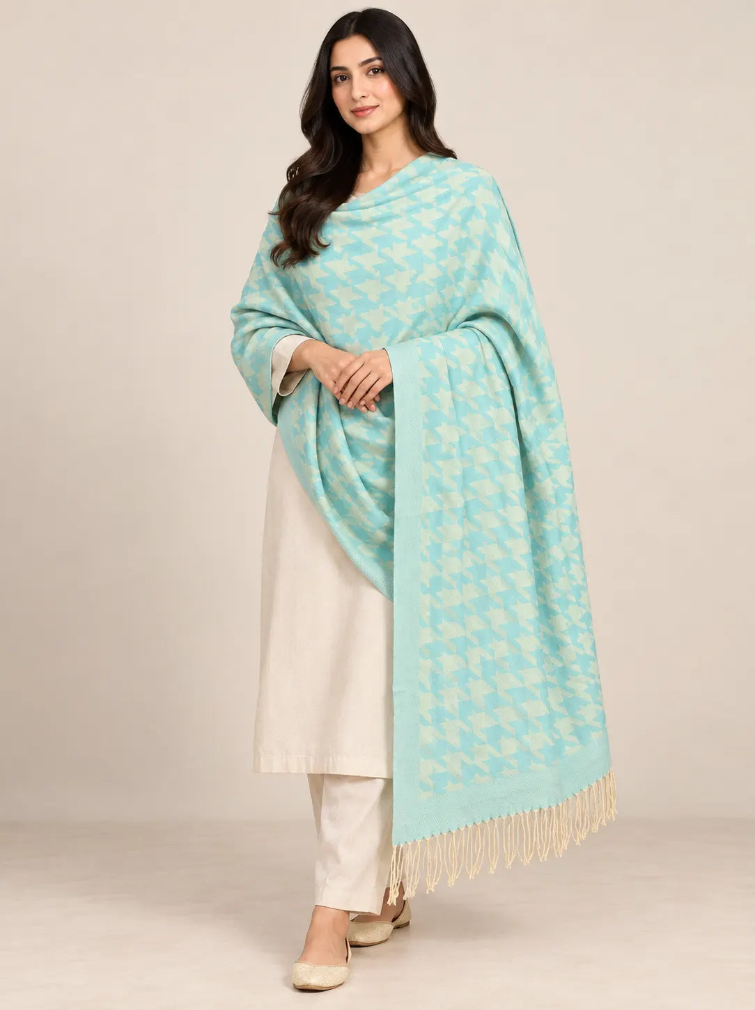 Premium Women's Wool Shawl Edit 2026 Vol-25SH29 (D-02)