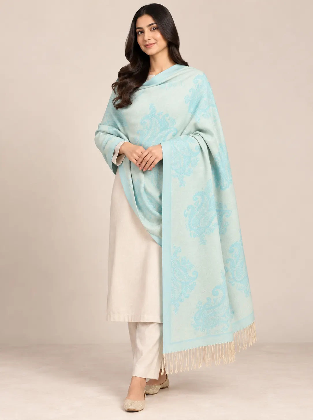 Premium Women's Wool Shawl Edit 2026 Vol-25SH29 (D-04)