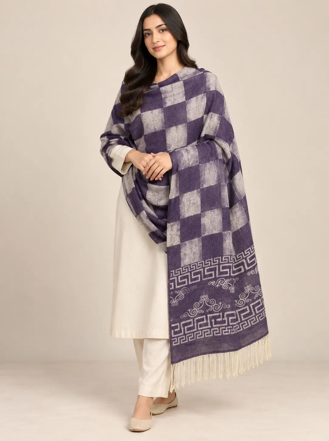 Premium Women's Wool Shawl Edit 2026 Vol-25SH29 (D-05)