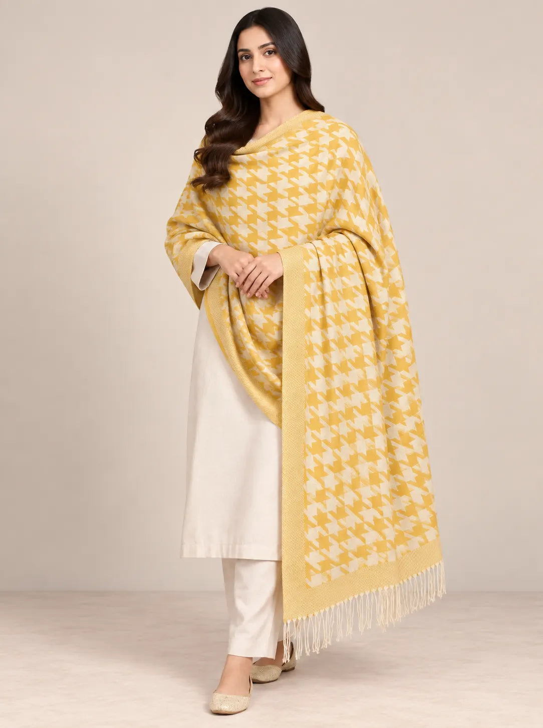 Premium Women's Wool Shawl Edit 2026 Vol-25SH29 (D-07)