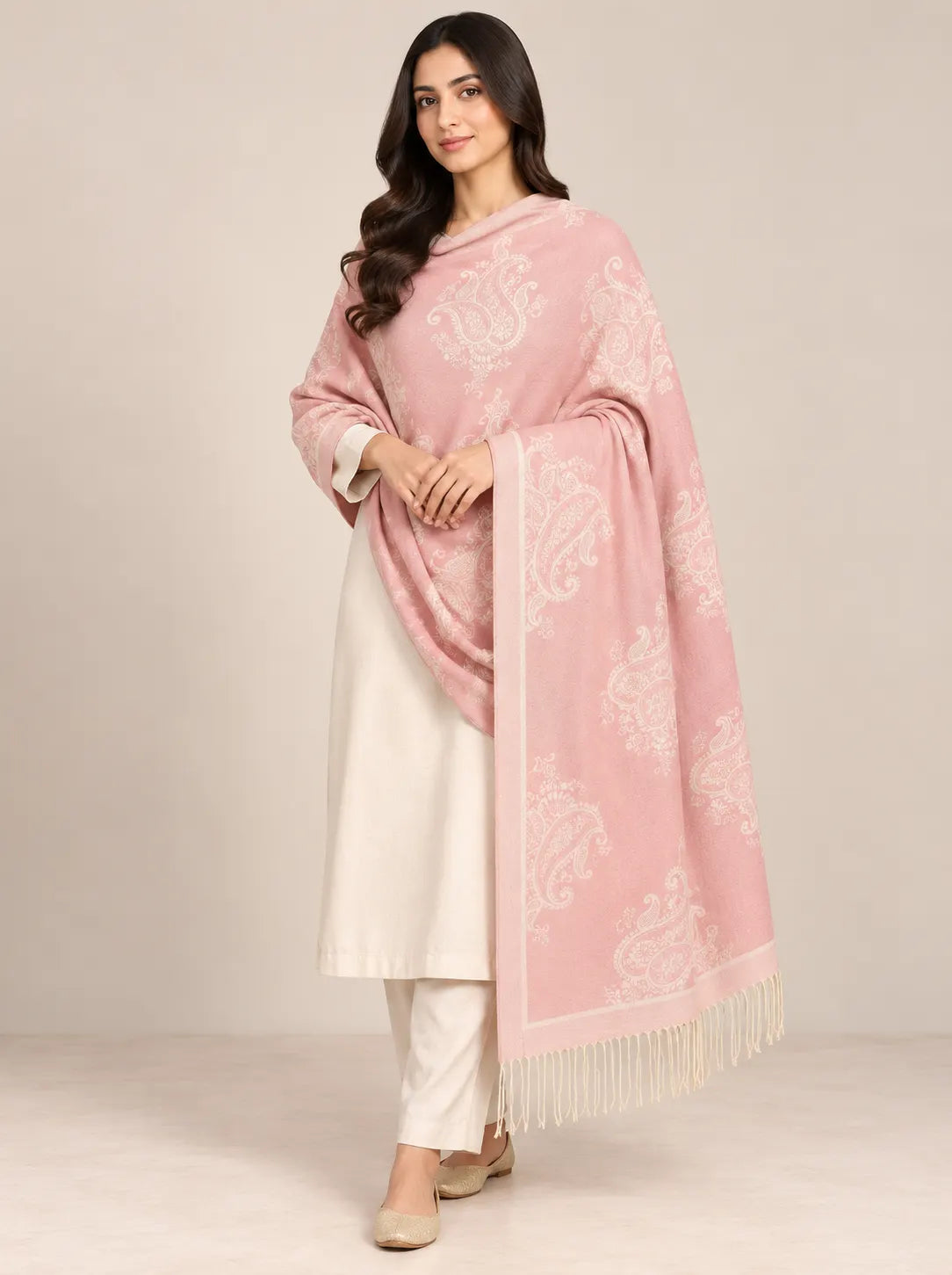 Premium Women's Wool Shawl Edit 2026 Vol-25SH29 (D-09)