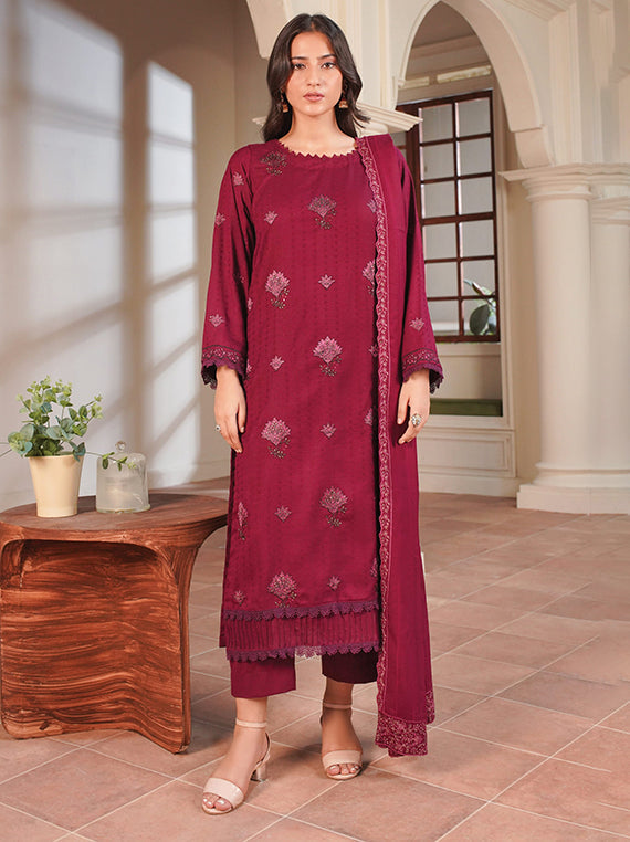 Premium Embroidered Dhanak Collection 2025 By Abisha Fabric (D-06)
