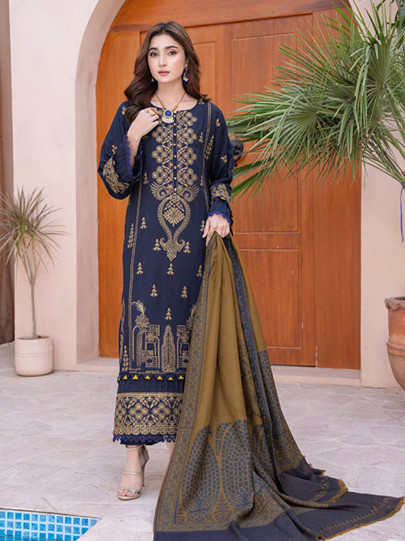 Premium Embroidered Peach Leather Collection 2025 By Manizay