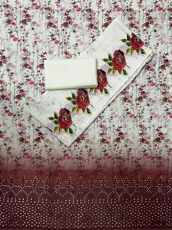 Premium Floral Printed Lawn Edit 2026 Vol-26DC04 (D-03)