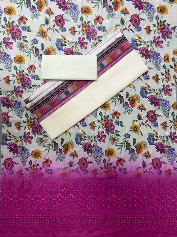 Premium Floral Printed Lawn Edit 2026 Vol-26DC04