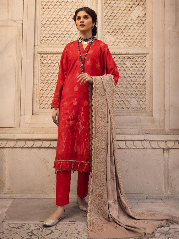 Premium Printed Embroidered Collection 2026 (D-593)